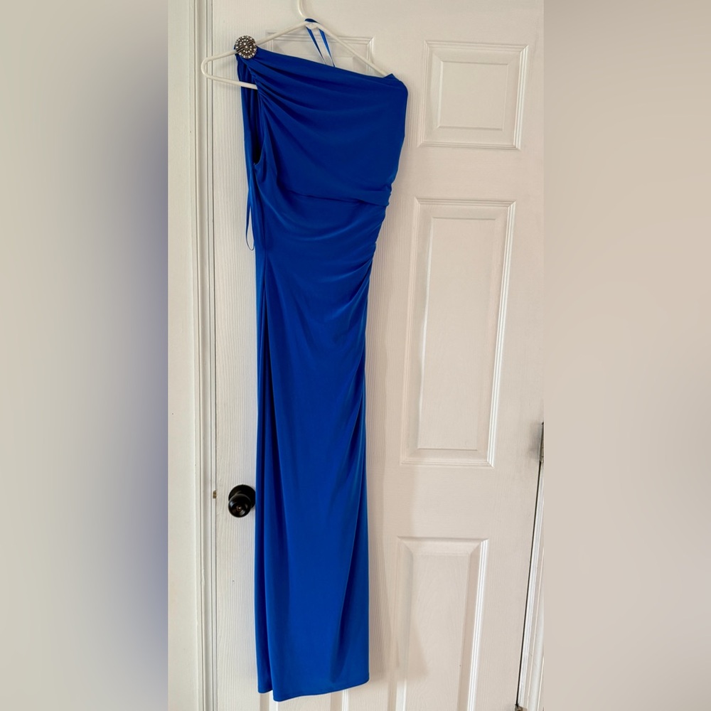 Lauren Ralph Lauren Evening Royal Blue Gown with Embellished Detail size 12